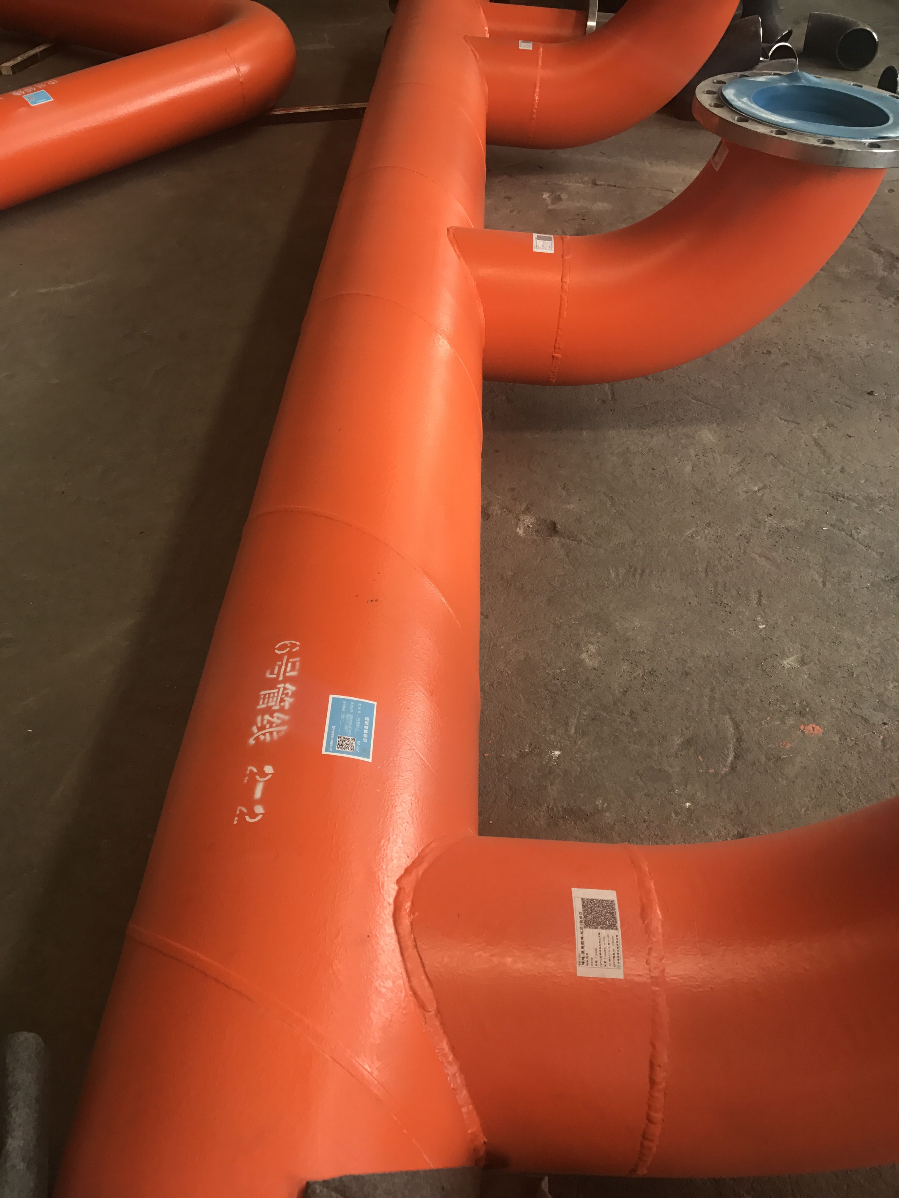 Prefabricated pipes for water transportation