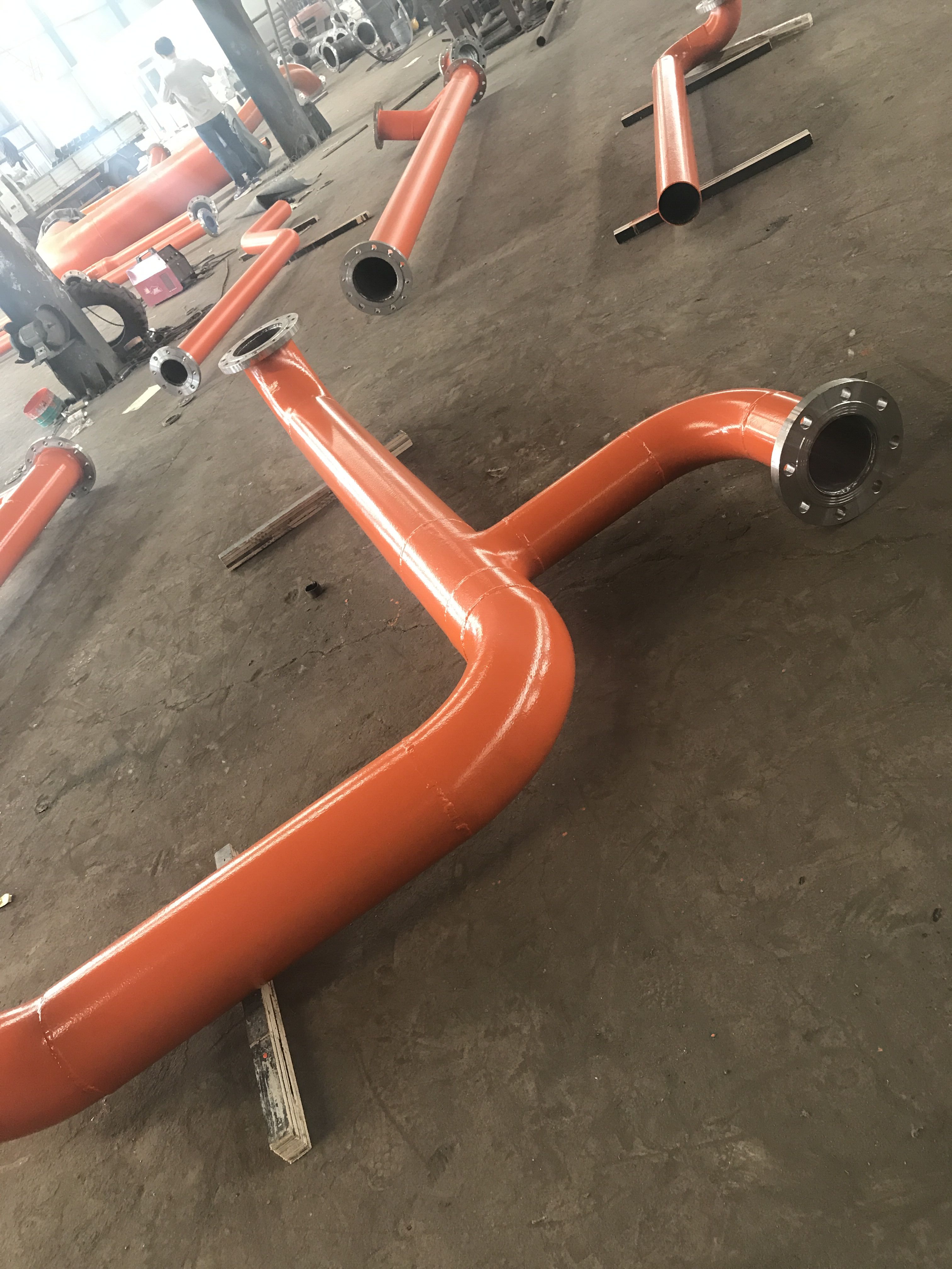 Connection Of Spiral Steel Pipeline And ASTM Socket Flange